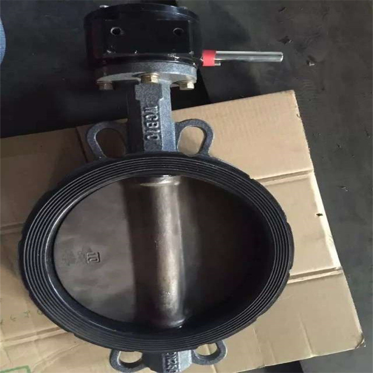 D371X-10C DN400 手动铸钢蝶阀水蒸气管道对夹软密封蝶阀 对夹式