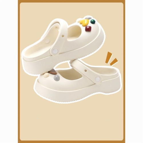 Thick-soled Internet celebrity Jane Baotou new summer non-slip sandals slippers for women hole Mary outer wear 