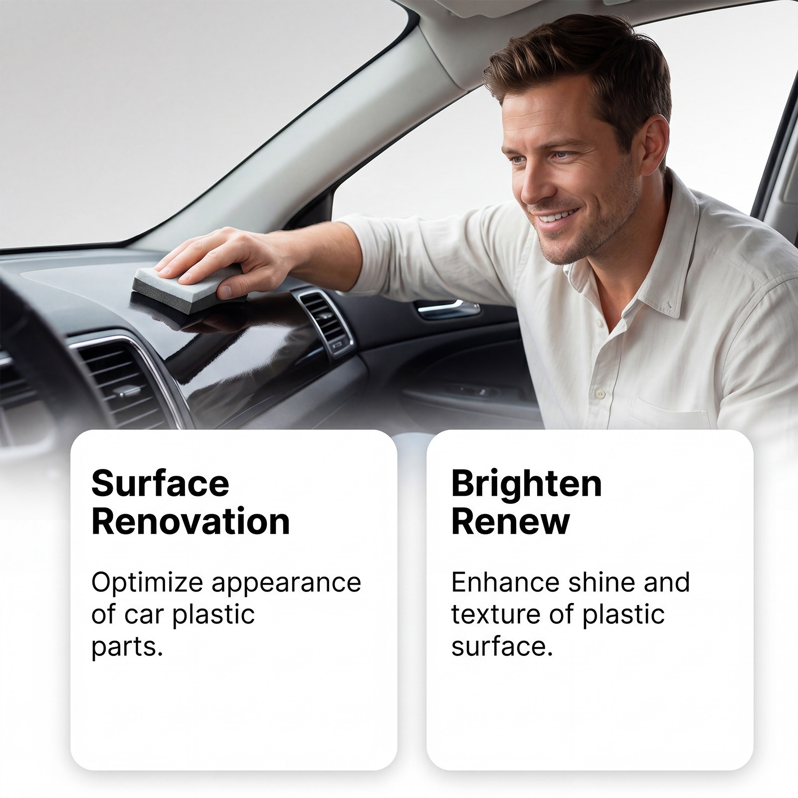 Homonth Car Plastic Renovation Agent Car Interior Plastic Cleaning Film Formation Renovation and Shine Daily Maintenance