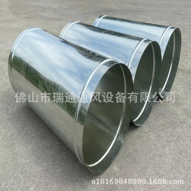 珠海工业除尘排烟不锈钢螺旋风管饭店排烟镀锌圆形管工厂直销