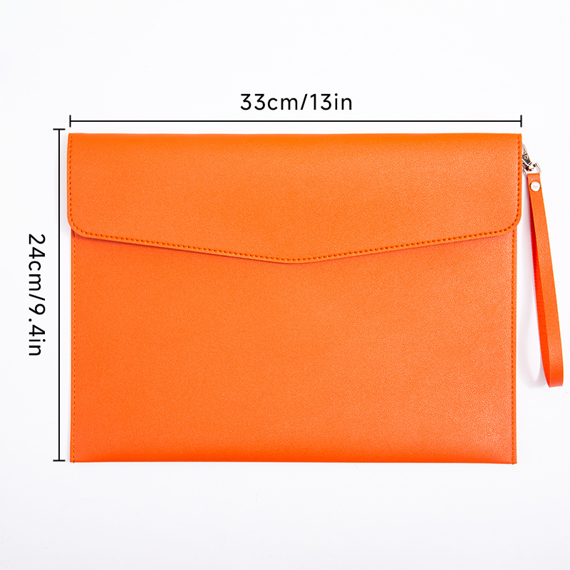 [휴대용] 나파 패턴 서류가방-오렌지