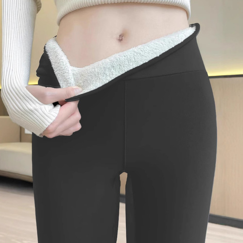 Special Edition Bestselling Plus Size Fleece-lined Tight Warm Leggings for Autumn and Winter with Lamb's Wool Thickening and Elastic Leggings