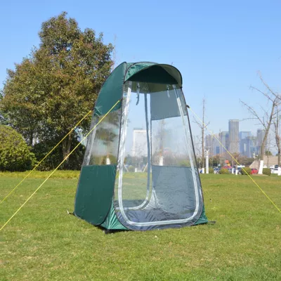 Branch Road outdoor fishing single tent rainproof sunshade fishing automatic quick opening windproof double door ZL8801 (Avtomobil dam çadırları) - green-single