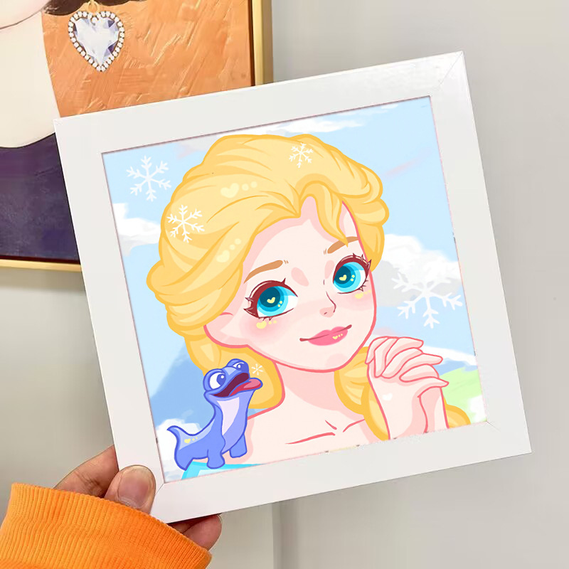 Nuevo dibujo de diamante infantil de labu diy pegatinas de diamante con marcos de fotos hechas a mano diy puzzle pegatinas de mampostería image 183