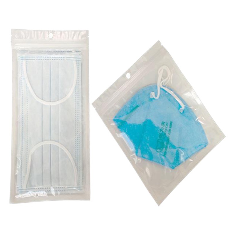 Ziplock bolsa de película de perlas yin y yang bolsa de hueso bolsa de plástico translúcido máscara bolsa de embalaje bolsa de cremallera sellada impresión