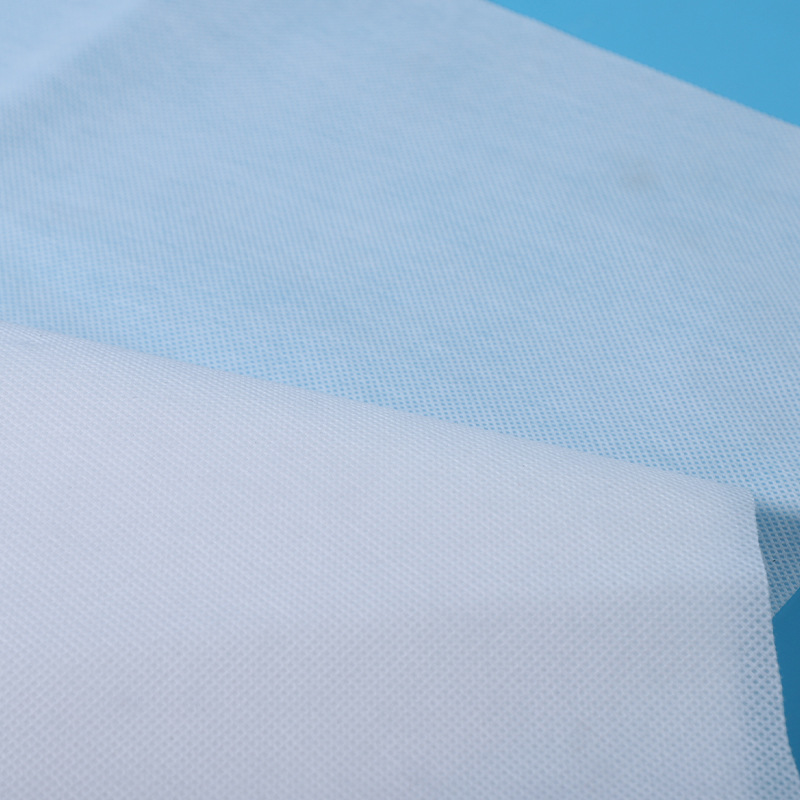 Blanco no tejido bolsa de mano rollo PP tela acrílico no tejido materia prima bobina espinada no tejida regenerada