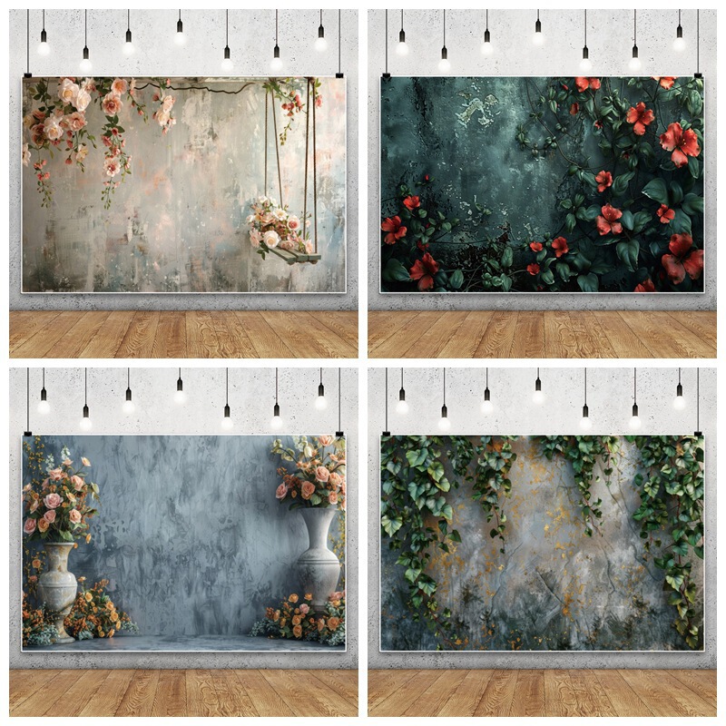 Gradient Color Oil Painting Floral Portrait Photography Amazon New Photo Cloth Material Photography Background Cloth Banner Gradient Color Oil Painting Floral Portrait Photography Amazon New Photo Cloth Material Photography Background Cloth Banner