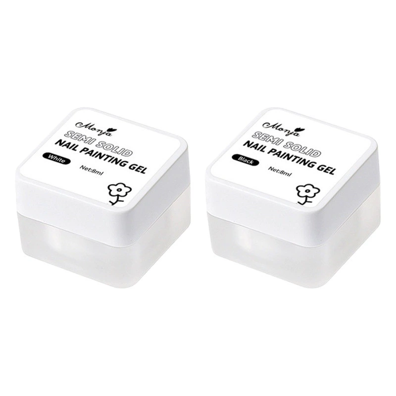 Трансграничные поставки мойте-свободной живописи клей высокой плотности ногтей японские консервированные черно-белые картины клей живописи ногтей Клей