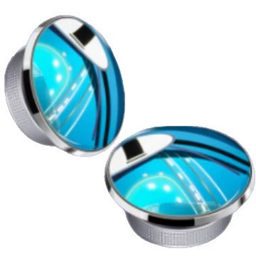 Round Mirror, High-Definition Reflective Blind Spot — Large field of view rear view auxiliary mirror