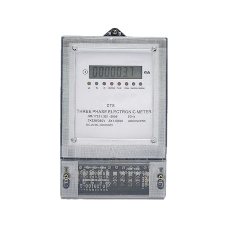 Medidor de energía activa electrónico de ahorro de energía LCD trifásico de cuatro cables Medidor de energía eléctrica electrónico de 380V Medidor inteligente Comercio exterior