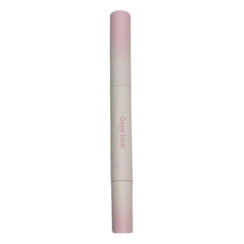 Gege Bear de doble cabeza Lip Powder Cream Lip Cream Matte Lip Glaze labio barro blanco lápiz labial Lip Gloss cosméticos de belleza