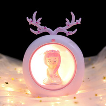 少女心花仙子星星灯鹿角女孩小灯床头卧室小夜灯实用装饰礼品批发