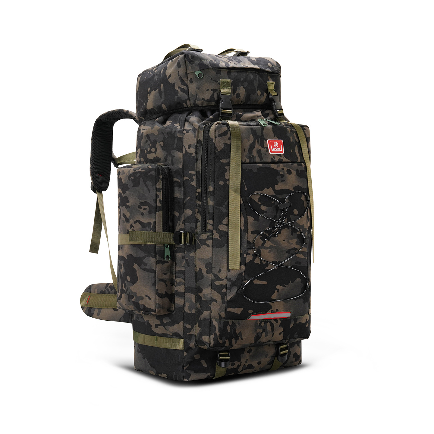 80 litros de gran capacidad mochila al aire libre mochila camuflada camping montaña caminata mochila impermeable transfronteriza image 9