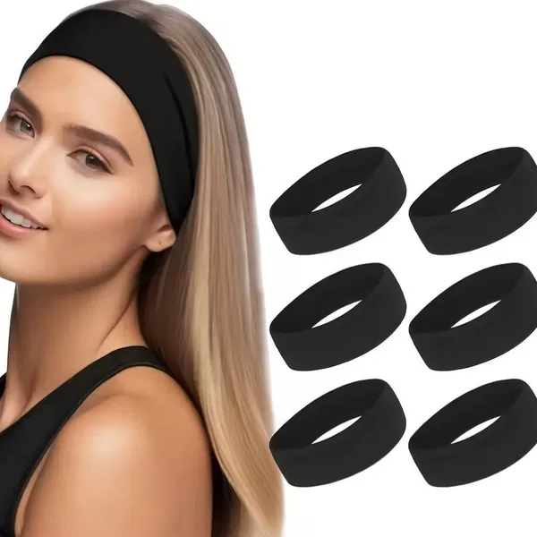 4 Pieces/5 Pieces/6 Pieces Cross-Border Hot-Selling Outdoor Sports Headbands, Summer Hot-Selling Ultra-Thin Anti-Sweat Sports Headbands
