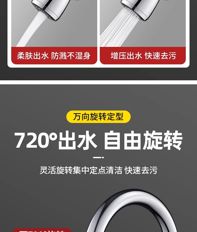 Kitchen faucet splash-proof water extension device, sink universal joint for extending, special universal nozzle shower head undefined
