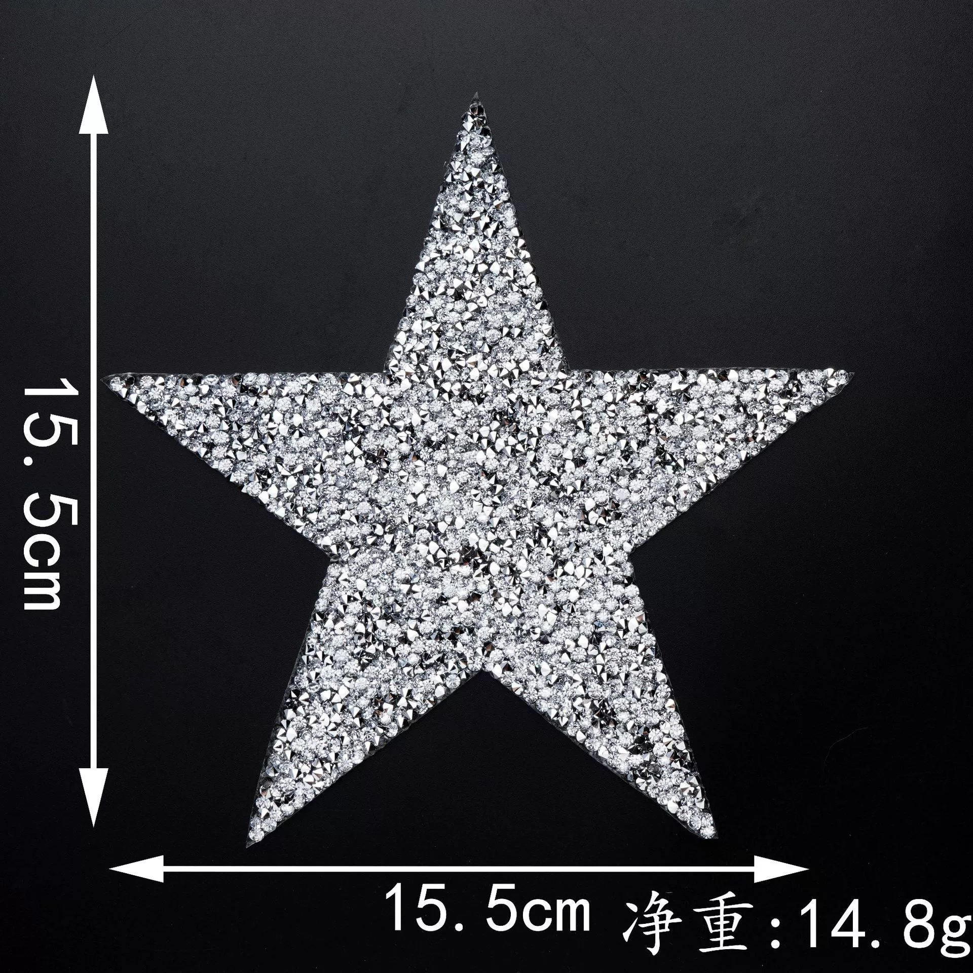 兆顺 Pentagonal hot diamond hot diagram, gel pattern cloth, shoe hat, bag, clothing auxiliary material hot melt glue network patch