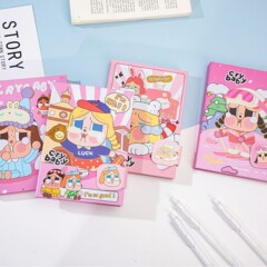 漫画 32K 硬質表面かわいい泣いている赤ちゃんハンドブックメモ帳ポータブルミニノートブック学生ギフト
