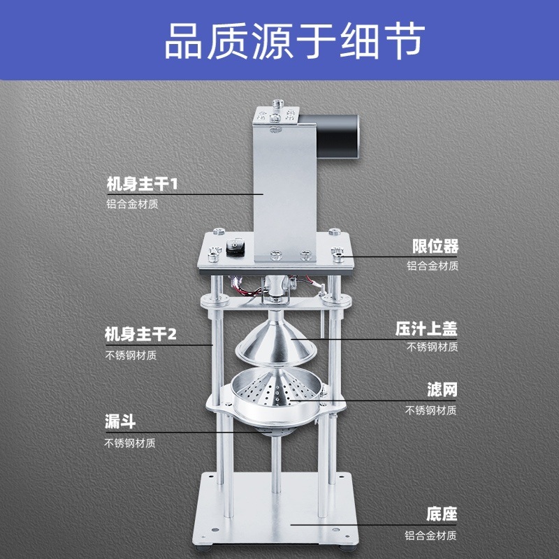Keyuanda acero inoxidable mano prensa de jugo naranja granada fruta nueva máquina de exprimir jugo manual