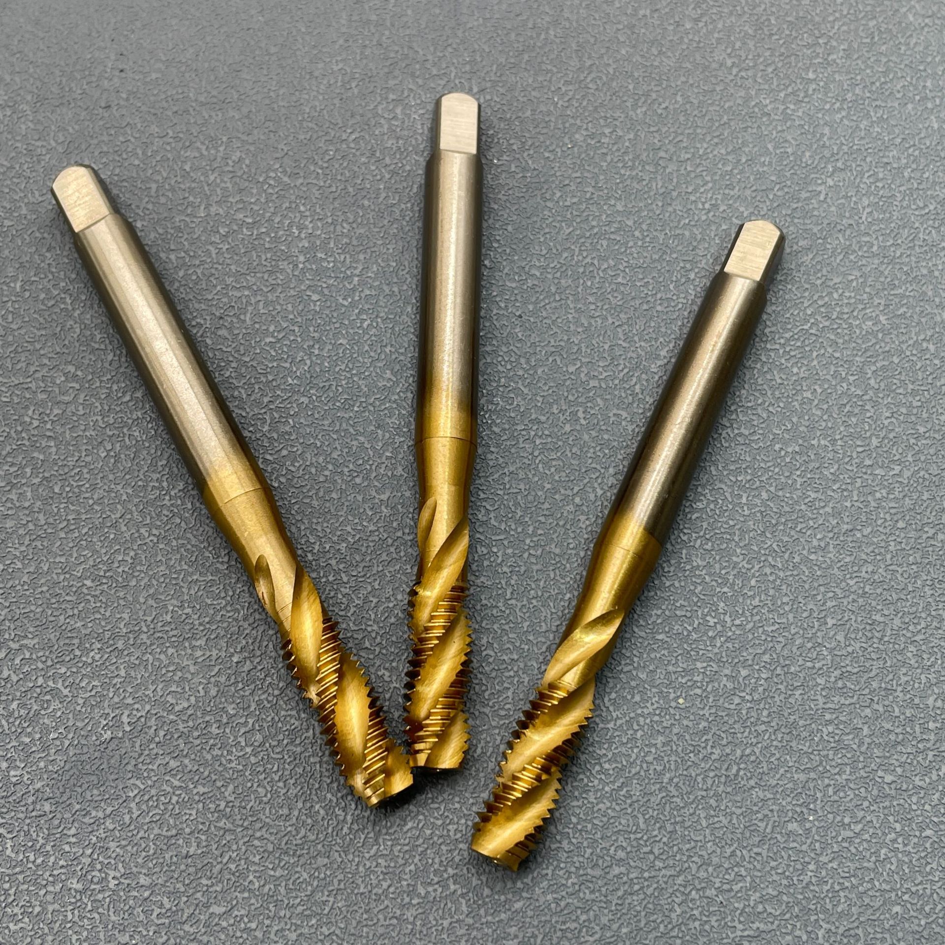 M2丝锥 DIN371&DIN376丝锥镀钛，直槽/螺旋/螺尖同价M6*1.0