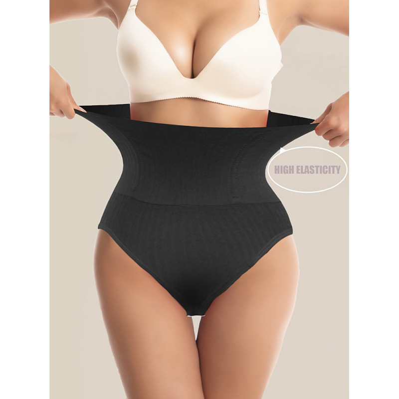 Seamless Thong Tummy Control Panties High-Waisted Women's Underwear Slimming Shapewear Butt-Lifting and Abdominal Shaping Lingerie