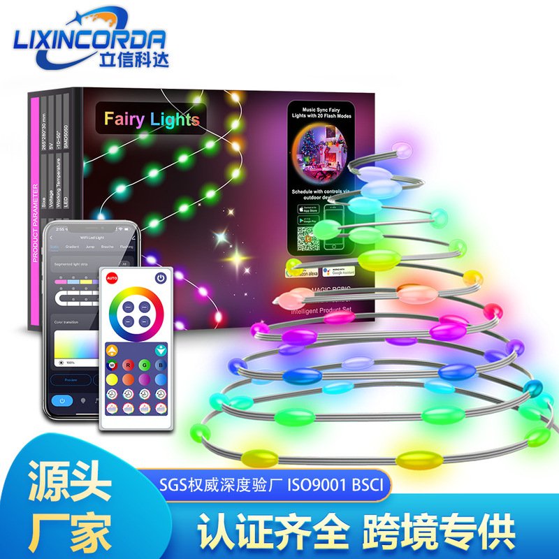 tuya intelligent point control leather wire lamp graffiti wifi control Magic led string lights Christmas party decoration lights tuya intelligent point control leather wire lamp graffiti wifi control Magic led string lights Christmas party decoration lights