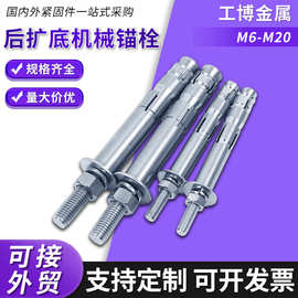 机械锚栓后扩底机械螺栓单管双管自切重型膨胀螺丝不锈钢机械膨胀