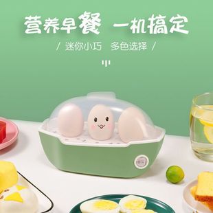 Multifunctional Mini Egg Cooker, Small Home Office Egg Steamer, Single-Layer Machine, Dormitory Artifact, Water-Dry Automatic Power-Off