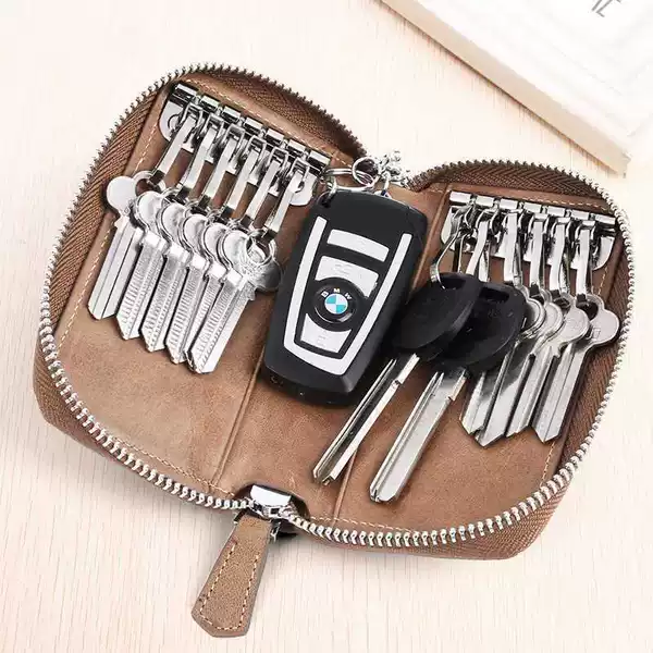 Key Bag 2025 New Model Large Capacity Textured Key Bag Men's Key Storage Bag Women's Car Key Case