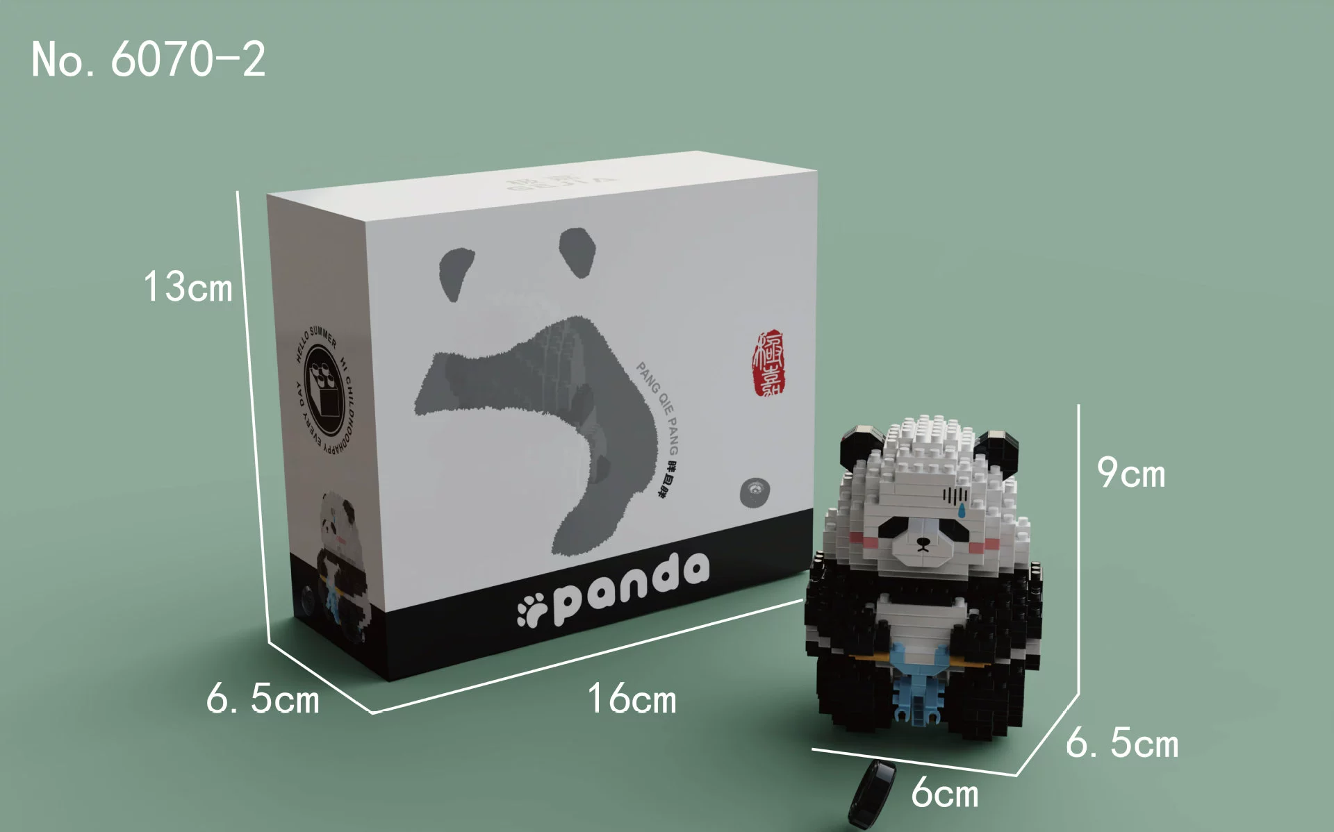 Building Block Panda Set (Lego) — Mini collectible figures, multi-style options