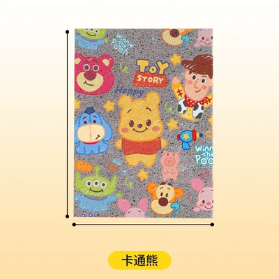 Avtomobil döşəmə paspasları — universal foot pad - cartoon-bear-3040cm-silk-circle