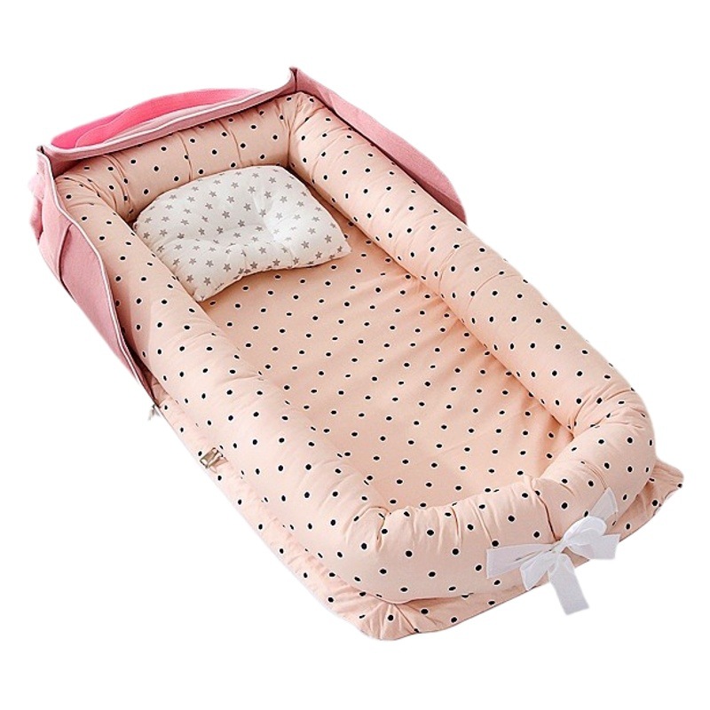 Cross-Border Hemei Baby Crib Portable Mommy Baby Nest Shoulder Bag Bed-In-Bed Travel Crib