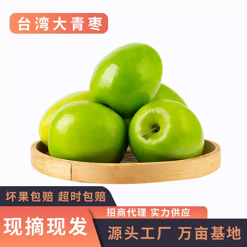 福建牛奶大青枣 新鲜台湾大枣子 应季现摘现发脆甜非冬枣贵妃蜜枣