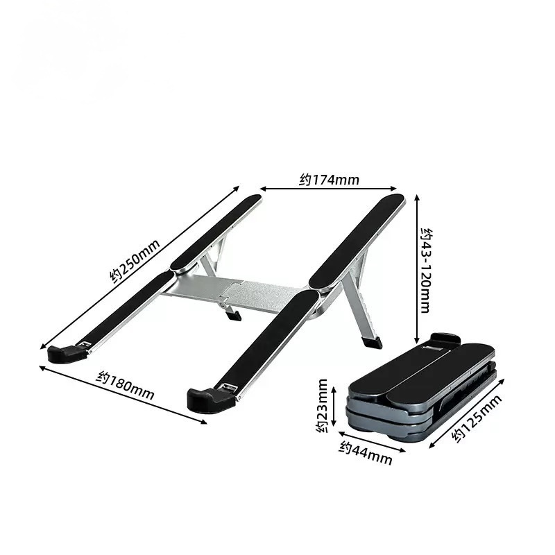 Cross-Border New Aluminum Alloy Notebook Mobile Phone Tablet Holder Office Folding Magnetic Heat Dissipation Multi-Function Support