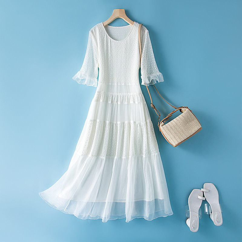 Silk summer dress