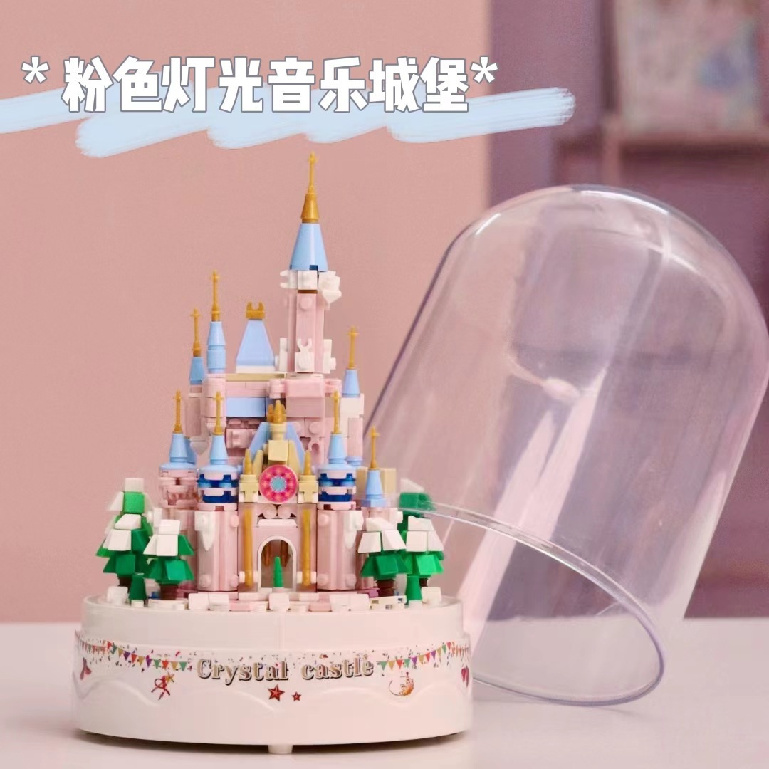 (2개) 레고 벽돌 7 그물 레드 8 두뇌 공주 꿈의 얼음과 눈 성 빌딩 블록 조립 장난감 빌라 생일 선물