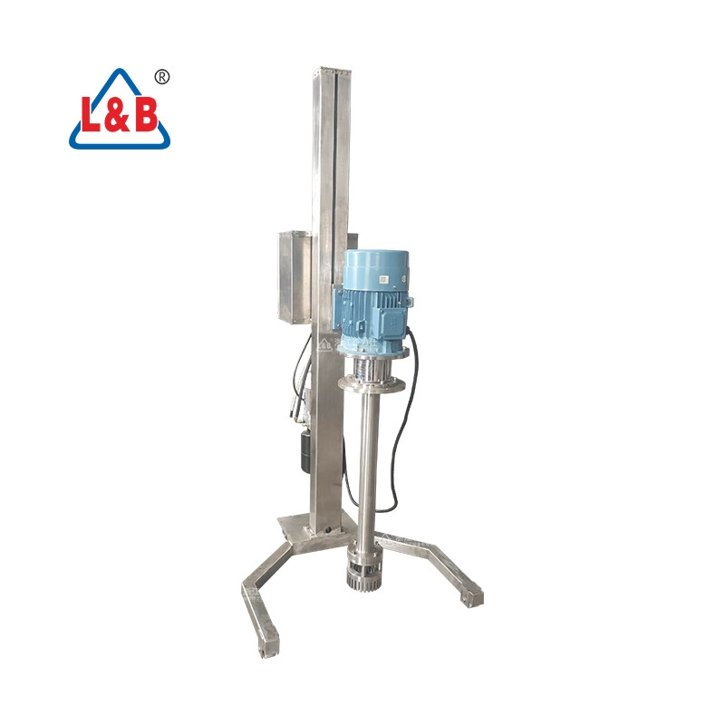 Электрический гидравлический подъемный эмульгатор из нержавеющей стали, головка эмульгатора с высоким сдвиговым гомогенизатором, мобильный дисперсионный эмульгатор