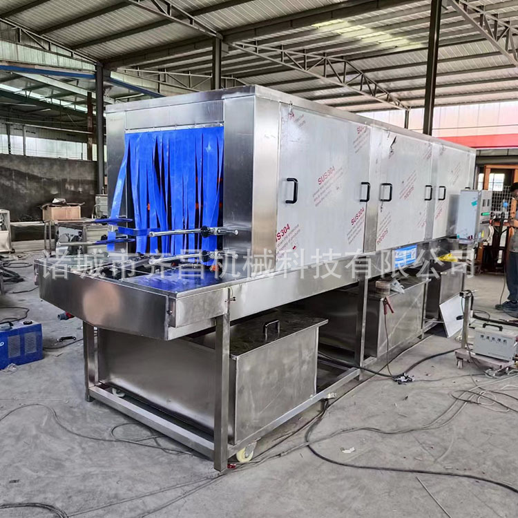 广东洗箱机厂家 汽车零件筐子清洗机 筐子快速除油果蔬筐子喷淋机
