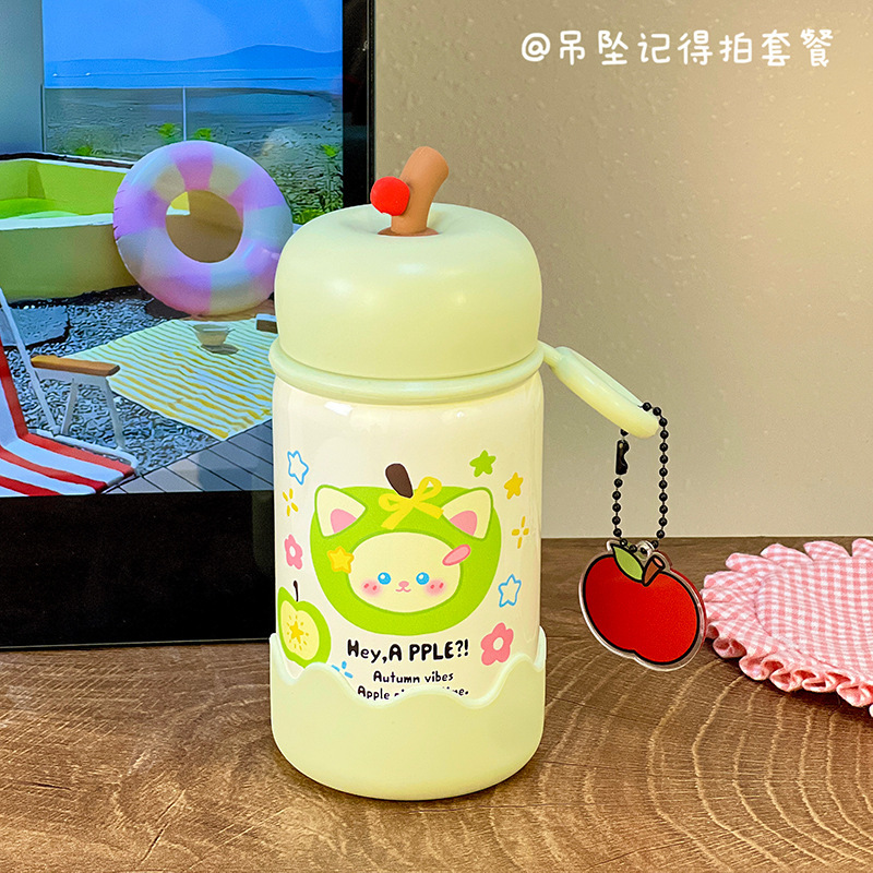 小巧直饮水杯女生可爱便携式高颜值保温杯学生316不锈钢迷你卡通|undefined
