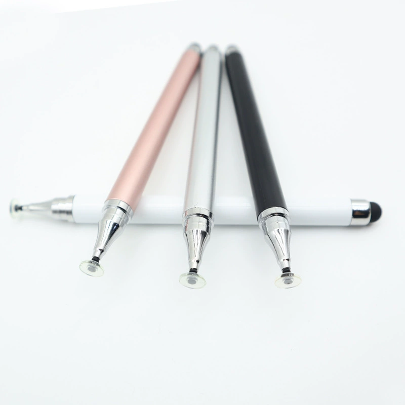 Two-in-One Disc-Tip Capacitive Stylus for iPad & Mobile, Conductive Cloth Head, Precision