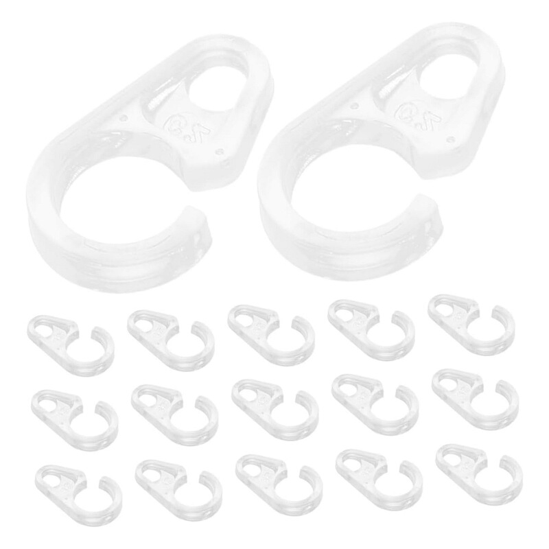 Reinforced Curtain Hooks for Wooden and Iron Ring Duck Hooks Connecting to Tape Rail Plastic Curtain Hooks