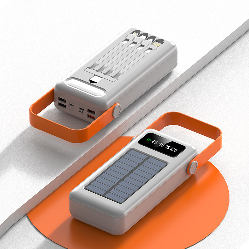 超大容量 150000 mAh 屋外旅行ソーラーモバイル電源学生はデータケーブルパワーバンクを自ら持参|undefined