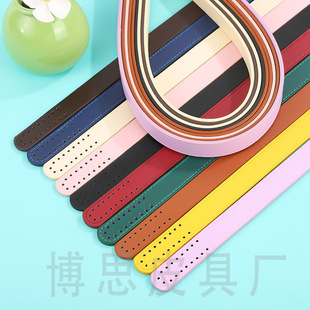 DIY bag accessories new Korean style handbag strap medium PU portable handle exquisite line pressing handmade bag strap