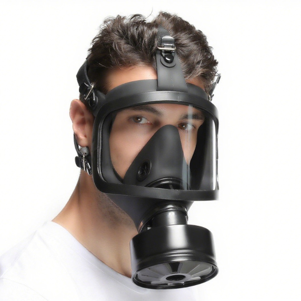 防毒面具跨境化工喷漆军防化消防演习反恐面具大视野全面具防甲醛