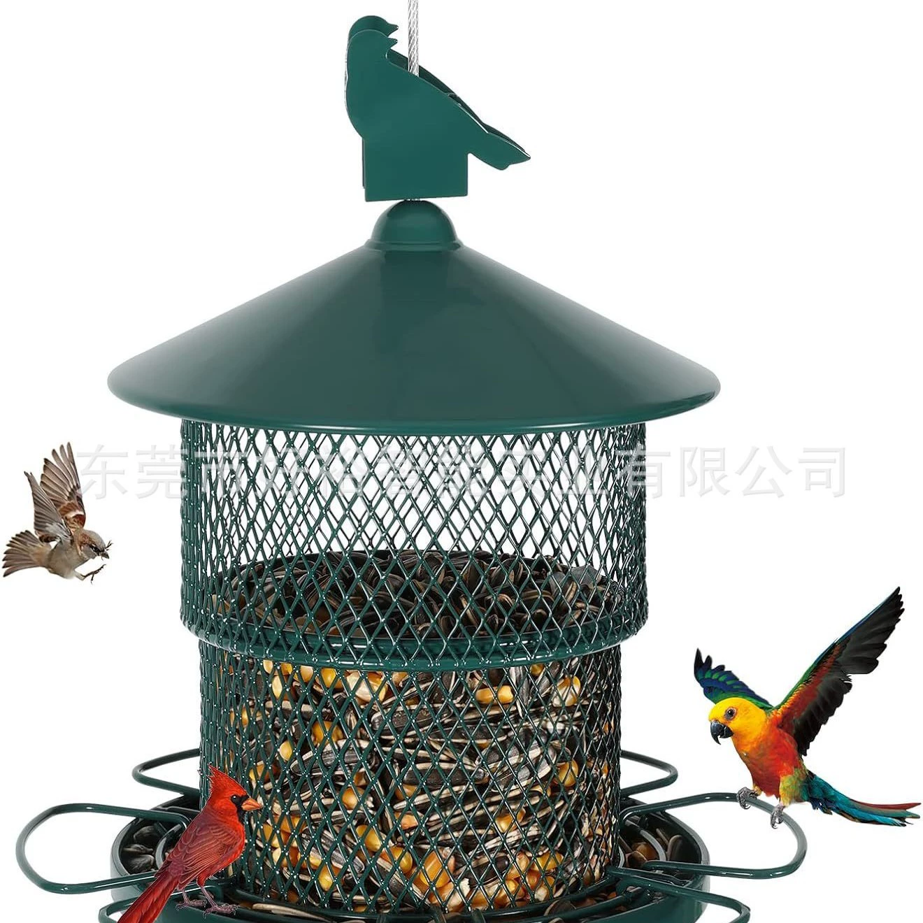Популярная на открытом воздухе кормушка для птиц Amazon, складная кормушка для птиц, уличная кормушка для птиц, садовая кормушка для птиц с защитой от белок