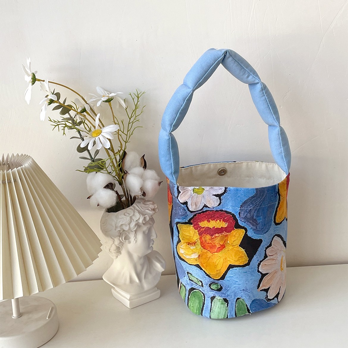 Pintura al óleo flor Blue Ribbon