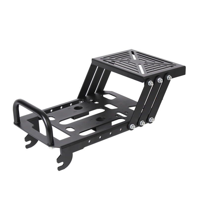 Aplicable a CT125 Moto X soporte telescópico deslizante trasero móvil trasero negro trasero plegable