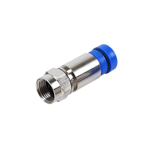 Wholesale RG6 RF coaxial 75-5 push-in compression F-type RF coaxial connector adapter with imperial metric F-to-F conversion