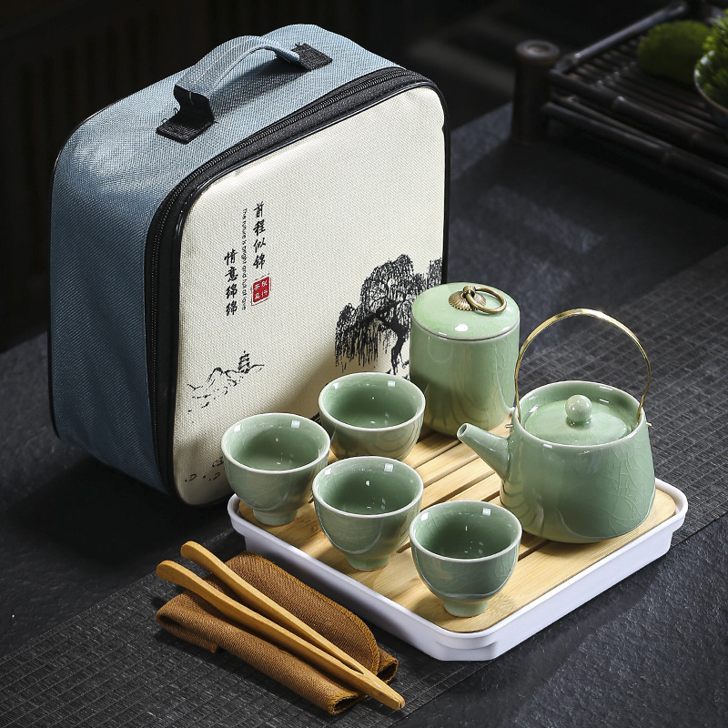 旅行茶道具哥窯汝窯セット卸売り茶皿家庭用結婚開業不動産のお土産はloを追加することができます。|undefined