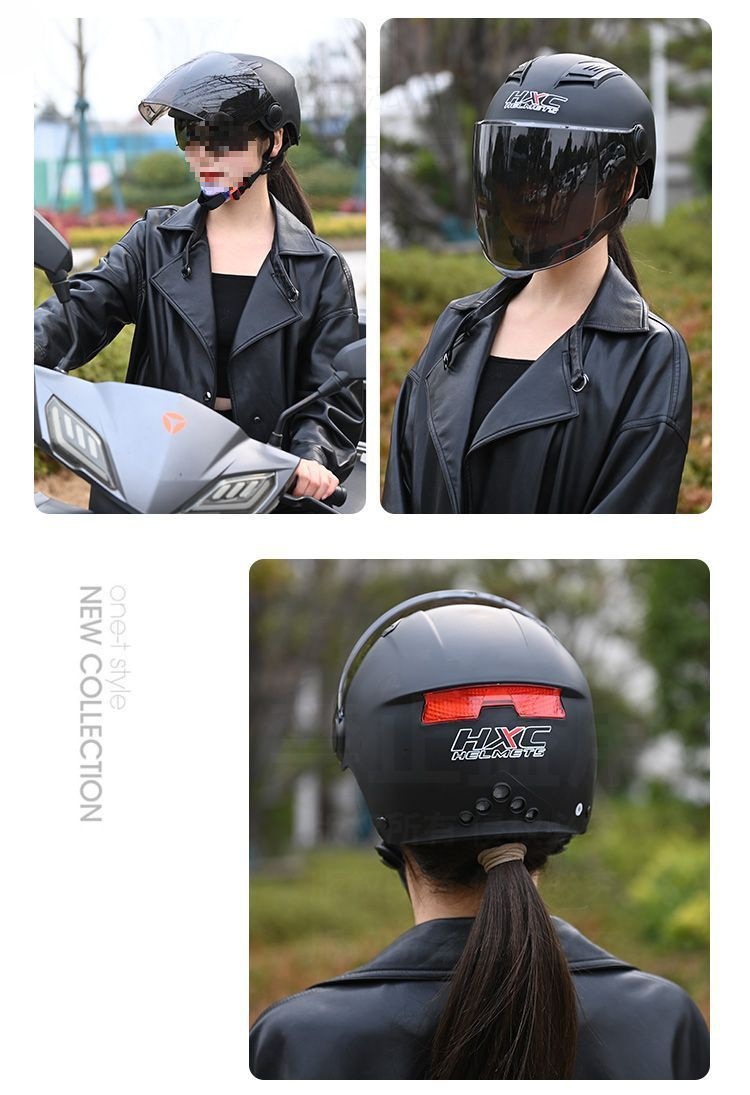 Helmet Women's Electric Vehicle Sunscreen Breathable Summer UV Protection