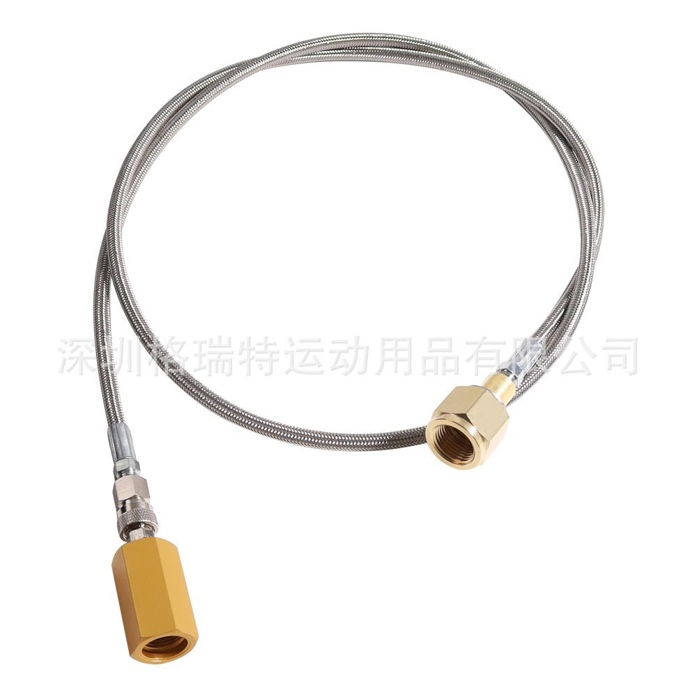 sodastream苏打水机充气阀1.5米银管M18苏打CGA320、W21.8连接管